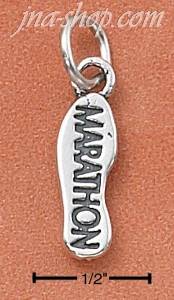 Sterling Silver "MARATHON" SNEAKER SOLE CHARM