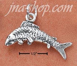 Sterling Silver LEAPING FISH CHARM