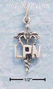 Sterling Silver LPN NURSE'S SYMBOL CHARM