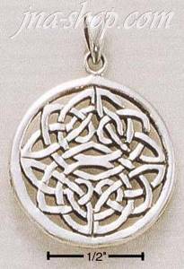 Sterling Silver CELTIC ROUND PENDANT CHARM