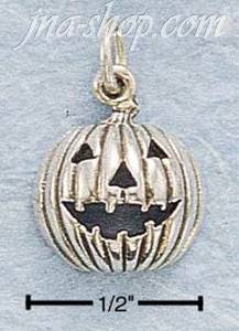 Sterling Silver JACK-O-LANTERN CHARM