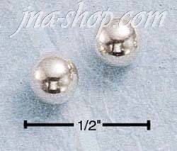 Sterling Silver 5MM BALL POST EARRINGS