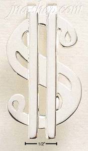 Sterling Silver HEAVY DOLLAR SIGN MONEY CLIP