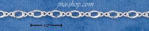 7" Sterling Silver 040 SKYE LINK (3MM) CHAIN