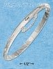 Sterling Silver 5MM ETCHED BANGLE BRACELET