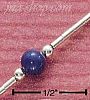 Sterling Silver LAPIS ON LIQUID SILVER ANKLET