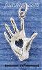 Sterling Silver 3D HEART IN HAND CHARM Sterling Silver 3D HEART IN HAND CHARM
