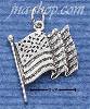 Sterling Silver AMERICAN FLAG CHARM Sterling Silver AMERICAN FLAG CHARM