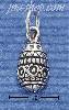 Sterling Silver EASTER EGG CHARM Sterling Silver EASTER EGG CHARM
