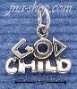 Sterling Silver "GOD CHILD" CHARM Sterling Silver "GOD CHILD" CHARM