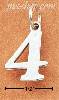 Sterling Silver NUMBER "4" CHARM Sterling Silver NUMBER "4" CHARM