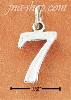 Sterling Silver NUMBER "7" CHARM Sterling Silver NUMBER "7" CHARM