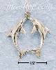 Sterling Silver TWO DOLPHINS TOUCHING NOSES CHARM Sterling Silver TWO DOLPHINS TOUCHING NOSES CHARM