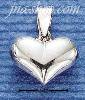 Sterling Silver SMALL WIDE HP HEART CHARM Sterling Silver SMALL WIDE HP HEART CHARM