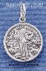 Sterling Silver ST FRANCIS MEDALLION CHARM Sterling Silver ST FRANCIS MEDALLION CHARM