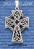 Sterling Silver FANCY CELTIC BRAID CROSS CHARM