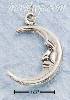 Sterling Silver SMALL SMILING CRESCENT MOON CHARM Sterling Silver SMALL SMILING CRESCENT MOON CHARM