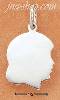 Sterling Silver LARGE GIRL PROFILE CHARM Sterling Silver LARGE GIRL PROFILE CHARM