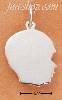 Sterling Silver LARGE BOY PROFILE CHARM Sterling Silver LARGE BOY PROFILE CHARM