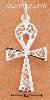 Sterling Silver FILIGREE ANKH CHARM PENDANT