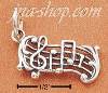 Sterling Silver MUSICAL NOTES CHARM Sterling Silver MUSICAL NOTES CHARM