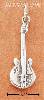 Sterling Silver ELECTRIC GUITAR CHARM Sterling Silver ELECTRIC GUITAR CHARM