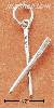 Sterling Silver CHOPSTICKS CHARM Sterling Silver CHOPSTICKS CHARM