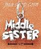 Sterling Silver "MIDDLE SISTER" CHARM Sterling Silver "MIDDLE SISTER" CHARM