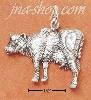 Sterling Silver ANTIQUED COW CHARM