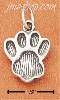 Sterling Silver DOG PAW PRINT CHARM Sterling Silver DOG PAW PRINT CHARM