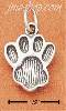 Sterling Silver DOG PAW PRINT CHARM