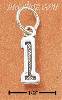 Sterling Silver JERSEY #1 CHARM Sterling Silver JERSEY #1 CHARM