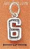 Sterling Silver JERSEY #6 CHARM