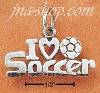 Sterling Silver "I LOVE SOCCER" CHARM