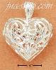 Sterling Silver 25MM DIAMOND CUT FILIGREE HEART CHARM Sterling Silver 25MM DIAMOND CUT FILIGREE HEART CHARM