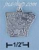 Sterling Silver ARKANSAS STATE CHARM Sterling Silver ARKANSAS STATE CHARM