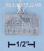 Sterling Silver KANSAS STATE CHARM Sterling Silver KANSAS STATE CHARM