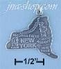 Sterling Silver NEW YORK STATE CHARM Sterling Silver NEW YORK STATE CHARM