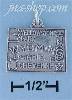 Sterling Silver WYOMING STATE CHARM Sterling Silver WYOMING STATE CHARM