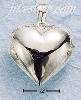 Sterling Silver LARGE HIGH POLISH PUFF HEART CHARM Sterling Silver LARGE HIGH POLISH PUFF HEART CHARM