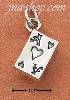 Sterling Silver 3-D ACE OF HEARTS CHARM