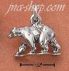 Sterling Silver ANTIQUED 3D WALKING BEAR CHARM