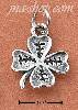 Sterling Silver FOUR LEAF LUCKY CLOVER WITH ETCHING CHARM