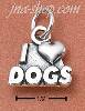 Sterling Silver "I HEART DOGS" CHARM Sterling Silver "I HEART DOGS" CHARM