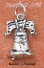 Sterling Silver LIBERTY BELL CHARM (HOLLOW BACK) Sterling Silver LIBERTY BELL CHARM (HOLLOW BACK)