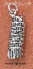 Sterling Silver LEANING TOWER OF PISA CHARM (HOLLOW BACK) Sterling Silver LEANING TOWER OF PISA CHARM (HOLLOW BACK)