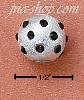 Sterling Silver JANUARY FIREBALL SLIDE CHARM (2MM CENTER HOLE) Sterling Silver JANUARY FIREBALL SLIDE CHARM (2MM CENTER HOLE)