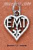Sterling Silver "EMT" HEART CHARM Sterling Silver "EMT" HEART CHARM