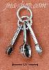 Sterling Silver THREE MEASURING SPOONS CHARM Sterling Silver THREE MEASURING SPOONS CHARM