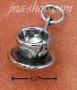 Sterling Silver CUP AND SAUCER CHARM Sterling Silver CUP AND SAUCER CHARM